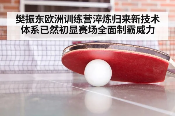 樊振东欧洲训练营淬炼归来新技术体系已然初显赛场全面制霸威力